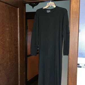 DIANE VON FURSTENBERG COTTON BLACK DRESS USA MEDIUM VINTAGE